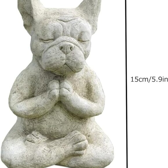 New Meditating Bulldog Statue - Picture 2 of 4